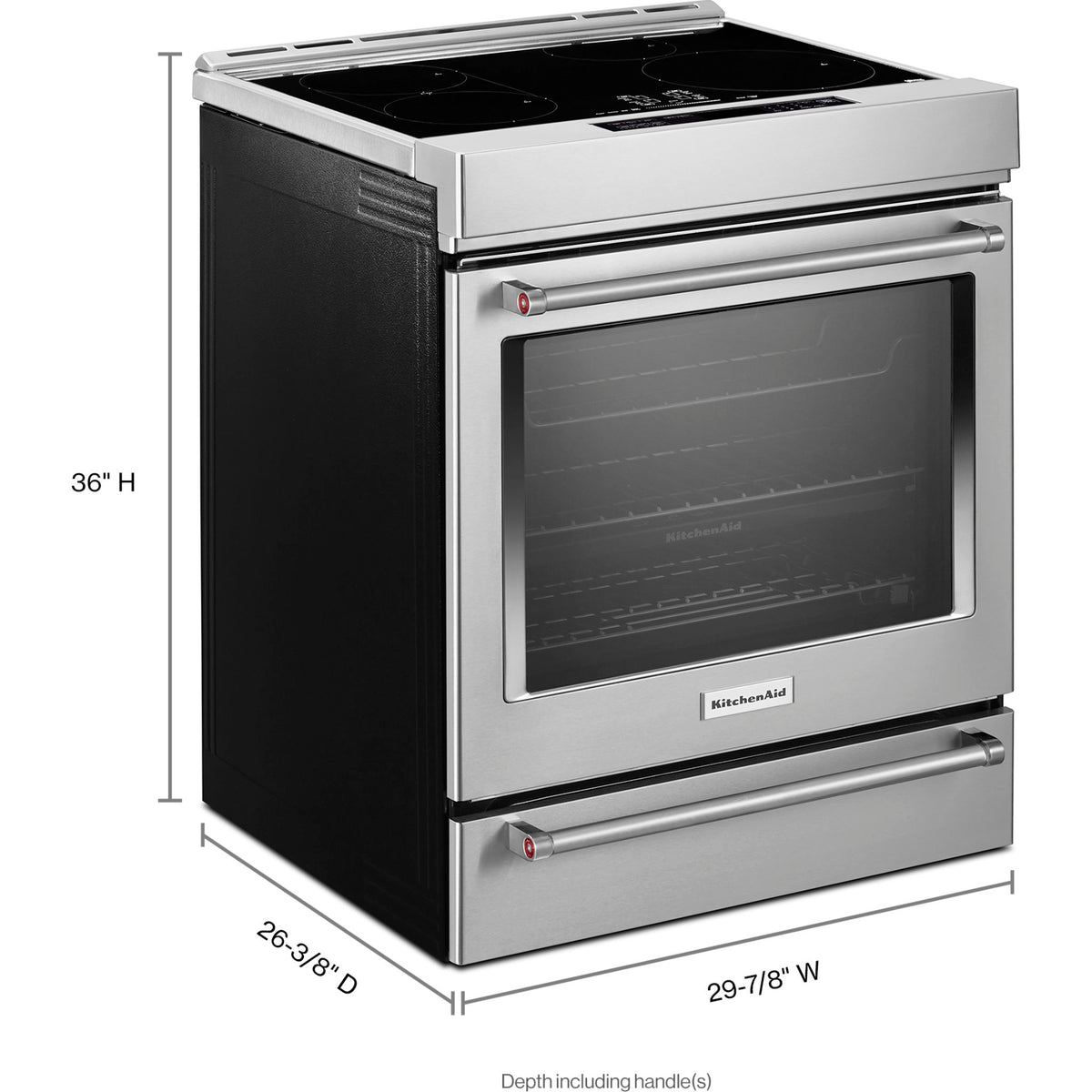 KitchenAid Induction Range (KSIS730PSS) Stainless Steel Furniture Villa