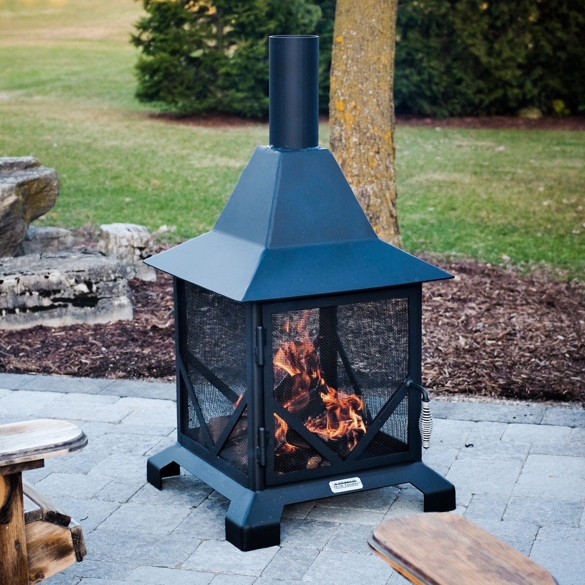 Chiminea Outdoor Fireplace - 4' – Chiminea Outdoor Fireplace | Furniture  Villa